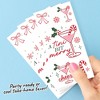 Big Dot of Happiness A Tini Bit Merry Temporary Tattoos, Christmas Cocktail Favors Holiday Candy Cane Martini, Set of 12 Tattoo Sheets – 72 Total Tats - 3 of 4