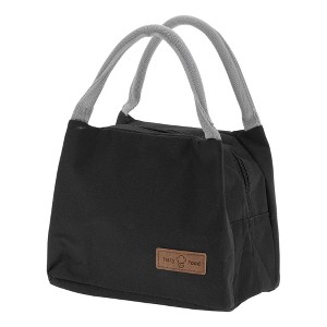 Unique Bargains Reusable Insulated Lunch Tote Bag with Large Capacity for Office Work Picnic Beach or Travel - 1 of 4