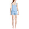 Lands' End Women's Poplin 2 Piece Pajama Set - Tank Top and Shorts - 2 of 4