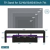 51"W/63"W Modern TV Stand TV  Console Floor TV Cabinet with LED Color Changing Lights, Toughened Glass Shelf and Drawer-ModernLuxe - 3 of 4