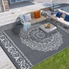 Outdoor Camping Rugs Patios Clearance Plastic Straw Rug Weatherproof Reversible Mats Large Floor Mat - 2 of 4