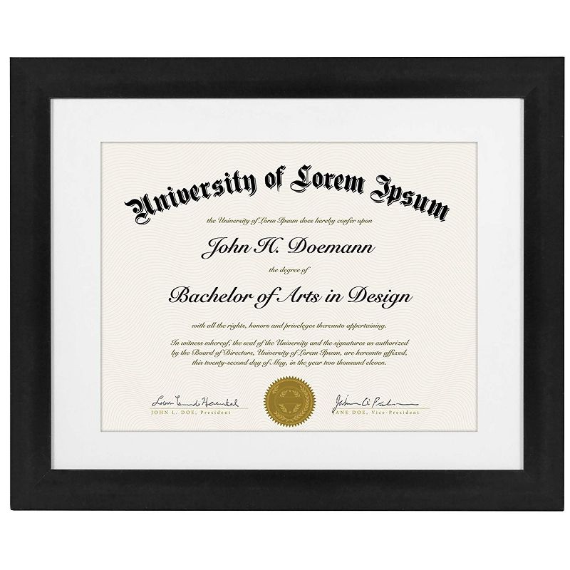 Americanflat Diploma Frame with tempered shatter-resistant glass - Available in a variety of sizes, 1 of 8