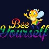 Adult Design By Humans Bee Yourself Rainbow Pride By AmusingDesignCo T-Shirt - 2 of 2