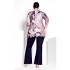 Avenue Women's Plus Size Lace Hem Top - 3 of 4