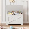 Homhougo Storage Chest, Wooden Storage Bench with Safety Hinge, Easy Assembly, Large Toy Chest for Entryway - 4 of 4