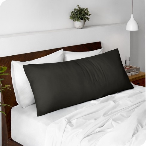 Ultra soft Microfiber Body Pillow Forged Iron Grey Pillowcase By