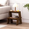 PAGED Wood Nightstand Storage Bedside Table 2-Tier Modern Minimalist End Side with Pre-Assembled Drawer for Bedroom - 3 of 4