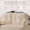 MOONMISS corduroy fabric, comfortable monochrome double sofa, suitable for living rooms and bedrooms - 4 of 4
