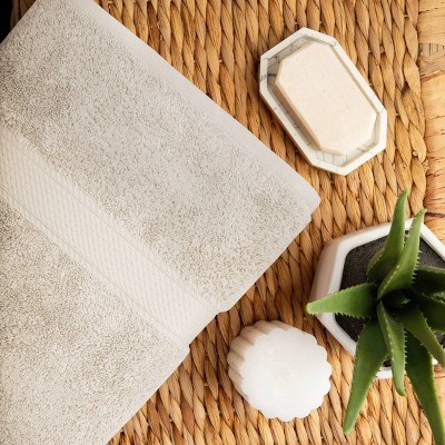 Oversized Stone Egyptian Cotton Bath Towel Set