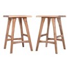Jofran,Sedona Solid Wood Rustic Backless Counter Barstool - Set of 2 - 3 of 4