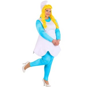 HalloweenCostumes.com Women's Plus Size The Smurfs Smurfette Costume - 1 of 4