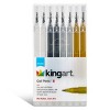 KINGART Gel Pens – Black, White, Gold & Silver - 8 Count - 2 of 4