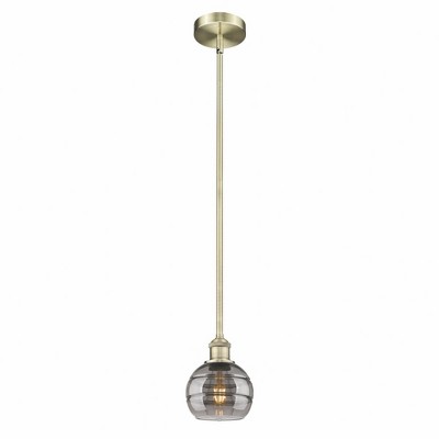 Rochester - 1 Light Stem Hung Mini Pendant In Industrial Style-7.38 Inches Tall and 5.88 Inches Wide