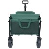 KTMBDW 29.5'' Collapsible Wagons Carts, Heavy Duty Folding Beach Wagon Cart with Wheels, Portable Utility Outdoor Wagon for Camping - 4 of 4