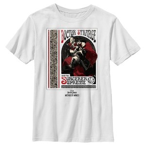 Boy's Marvel Doctor Strange in the Multiverse of Madness Strange and Wong Poster T-Shirt - 1 of 4