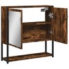 CLIHOME Modern Wall-Mounted 2 Doors Bathroom Mirror Cabinet Engineered Wood for Storage - 3 of 4