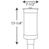 Progress Lighting Hawthorne 2-Light Outdoor Wall Lantern in Black Aluminum with Etched Seeded Glass - 2 of 4