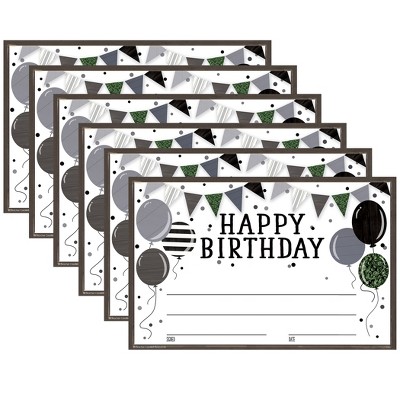 Teacher Created Resources® Modern Farmhouse Happy Birthday Awards, 30 Per Pack, 6 Packs