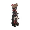 Transpac Resin 13.25 in. Multicolor Christmas Bear Stack Figurine - 2 of 4