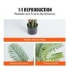 VEVOR Artificial Palm Tree, 6 FT Tall Faux Plant, Secure PE Material & Anti-Tip Tilt Protection Low-Maintenance Plant, Green - 4 of 4