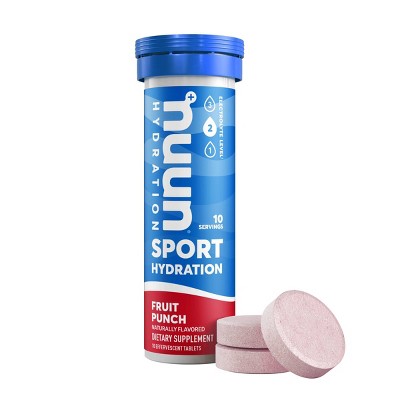 nuun Hydration Sport Drink Vegan Tabs - Fruit Punch - 10ct