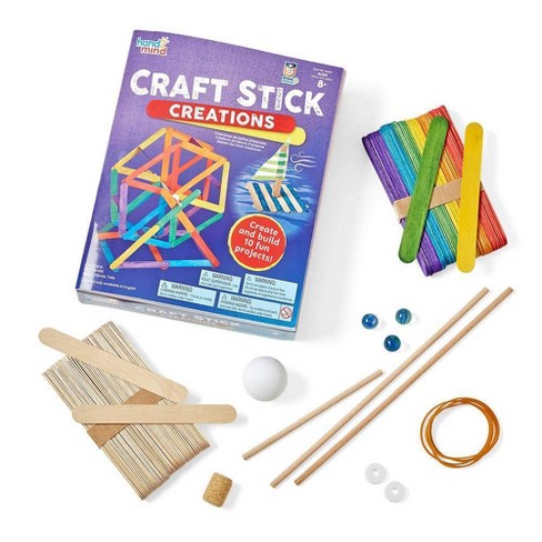 96 Pieces Wooden Craft Sticks - Craft Wood Sticks and Dowels - at