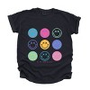 Simply Sage Market S.W.Smiley Stacked Smiley Faces Garment Dyed Tee - 2 of 4