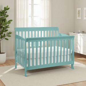 FURNIinspire Cribs 4 In 1 Convertible Crib Baby Bed Toddler Bed, Baby Bassinet, Baby Products, Baby Furniture For Bedroom, Green, 53.5"*33"*43.5" - 1 of 4