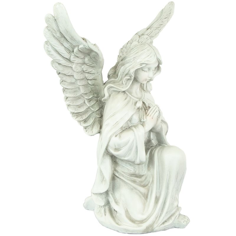 Northlight 13" Kneeling Praying Angel Religious Outdoor Patio Garden Statue - Gray, 3 of 6