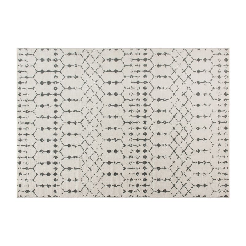 Emma and Oliver Modern Design Geometric Bohemian Low Pile Area Rug, 1 of 7