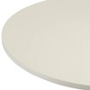 Studio 55D Cookie Modern Brushed Stainless Steel Round Bar Table 25 1/2" Wide Silver White Wood Tabletop for Living Room Kitchen - 3 of 4
