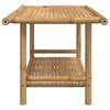 vidaXL Coffee Table 35.4"x19.7"x17.7" Bamboo - 4 of 4