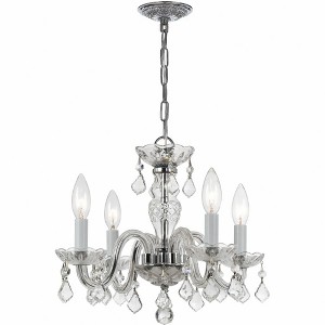 Crystorama Lighting Traditional Crystal 4 - Light Chandelier in  Polished Chrome - 1 of 4