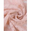 INSPIRE CHIC Women's Tie Front Ruffled Hem Floral Lace Sheer Crop Bolero Shrug - 4 of 4