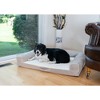 Armarkat D07B Medium Bolstered Pet Bed Cushion With Memory Foam, Ivory & Beige - 4 of 4