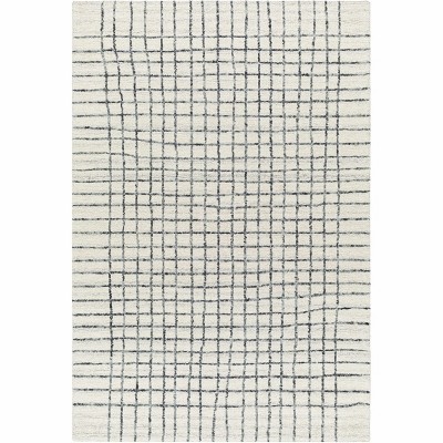 Hauteloom Rectangle Area Rug   Light Silver