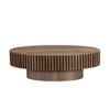 PAGED Coffee Table with Sturdy Pedestal,Modern Tea Table,43.7"  Oval Center Table for Livng Room - 4 of 4