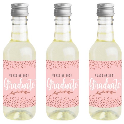 Mini champagne bottle label