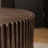 NicBex Nesting Coffee Table Set of 2, Textured Cylinder End Side Tables, Vintage Modern Style for Living Room Office Balcony Yard - 4 of 4