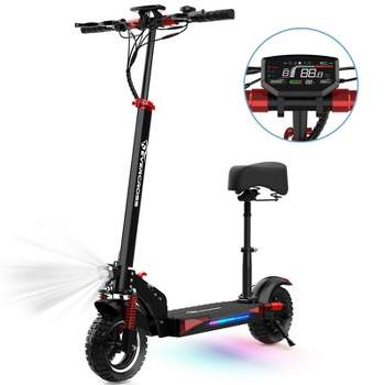 EVERCROSS H9 Electric Scooter with Seat: 800W, 28 MPH, 28 Miles Range, Folding Offroad Design