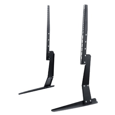 Artloge Universal Table Top TV Stand Black Heavy Duty Table Top Legs Mount Bracket Base for 17-55 Inch LED LCD OLED Plasma Flat Screen