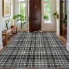 2'x6' Area Rug for Living Room, Machine Washable Non-Slip Vintage Style, Stain Resistant Mat for Dining, Nursery, Office, Entrance, Kitchen, Red - 2 of 4
