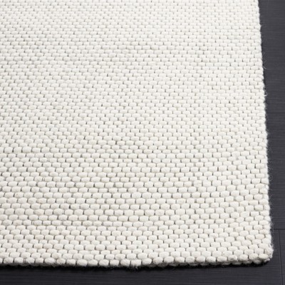 Ivory Handwoven Wool Area Rug 2'3" x 4'