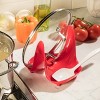 Hutzler Pot Lid Stand & Spoon Rest, Keeps Your Kitchen Countertop Clean - Holds 2 Pot Lids or 1 Pot Lid and Utensil - 4 of 4