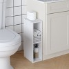HOMLUX 2-Tier Adjustable Storage Bookcase Space Saving for Laundry Closet Bathroom - 4 of 4