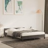 vidaXL Bed Frame with Headboard, Dark Gray, 59.8"x79.9" Queen Velvet - 2 of 4