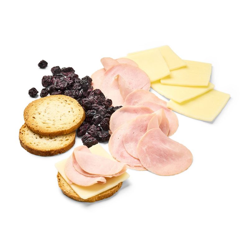 Shaved Ham, Sliced White Cheddar Cheese, Toasted Sesame Rounds and Dried Blueberries - 2.7oz - Good &#38; Gather&#8482;, 3 of 5