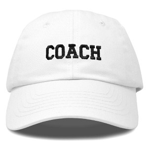 Dalix Coach Embroidered Sports League Baseball Cap Adjustable Dad Hat Mens - 1 of 4