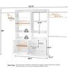 Aheaplus 49" - 128" Wooden Wardrobe System with Adjustable Shelves and Drawers - 4 of 4