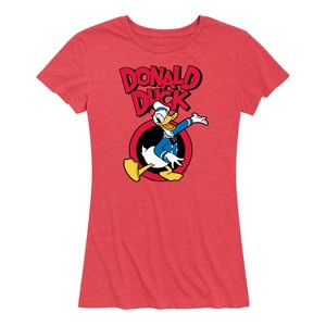 Women's - Disney - Donald Duck Short Sleeve Graphic T-Shirt - 1 of 4